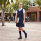 LUXE DIVA Girls School Pinafore Dress Box Pleated Skirt School Uniform