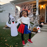 LUXE DIVA Girls Kids Halloween Skirt Fancy Dress Costume Skater Skirt