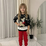 LUXE DIVA Kids Boys Girls Children Unisex XMAS Christmas Jumpers Knitted Reindeer Rudolph