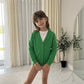 Girls V-Neck School Cardigans Long Sleeve Button-up knitwear for School Uniform