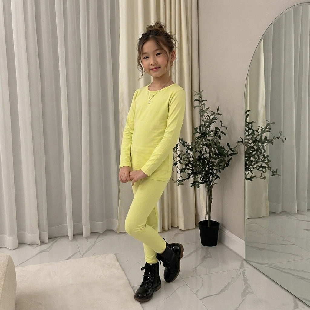 LUXE DIVA Girls 2-Piece Neon Summer