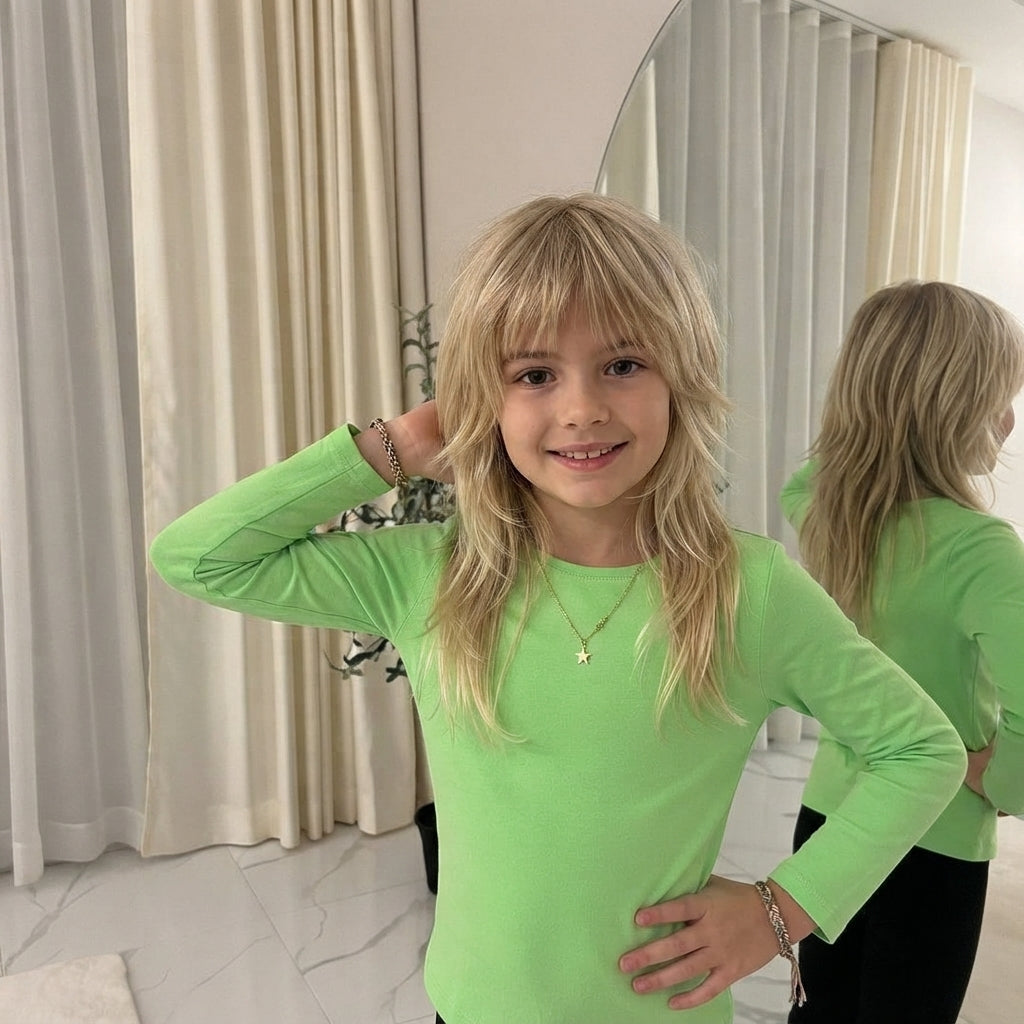 LUXE DIVA Kids Long Sleeve T-Shirt Ages 2–6 Boys Girls Casual Top
