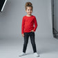 LUXE DIVA Girls Kids Plain Long Sleeve T-Shirt Round Neck Stretch School Top 2-13 Years