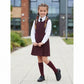 LUXE DIVA Girls BIB Pinafore Pleated School Uniform Dress