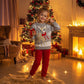 LUXE DIVA Kids Christmas Jumper Boys Girls Festive Reindeer Bambi Snowflake Sweater
