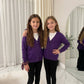 LUXE DIVA Girls Pack of 2 Knitted Cardigans School Uniform Long Sleeve Sweater Ages 3-14 Years