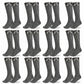 LUXE DIVA  Cotton Rich Girls Knee High School Bow Socks Pack 3 6 12