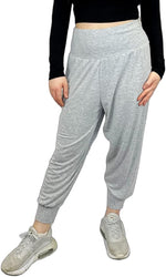 Load image into Gallery viewer, Harem Pants for Women UK Plain &amp; Printed - Full Length Ankle Cuff Stretchy and Comfortable Alibaba Hippie Trouser for Yoga and Beach Festivals
