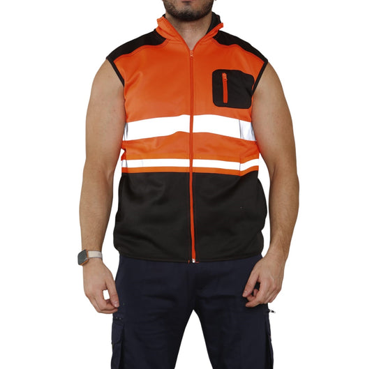Hi Vis Body Warmer Ð Sleeveless Reflective Safety Gilet