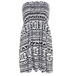Load image into Gallery viewer, LADIES WOMEN PLUS SIZE SHEERING BOOBTUBE BANDEAU STRAPLESS TOP SUMMER DRESS 16-22

