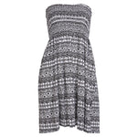 Load image into Gallery viewer, LADIES WOMEN PLUS SIZE SHEERING BOOBTUBE BANDEAU STRAPLESS TOP SUMMER DRESS 16-22
