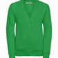 Girls V-Neck School Cardigans Long Sleeve Button-up knitwear for School Uniform