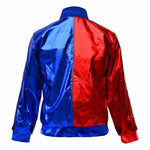 Load image into Gallery viewer, Ladies Girls Kids Halloween Costume Shiny Wet Look Jacket, Leggings, Pants Women Metallic Red &amp; Blue Hot Sexy Shorts
