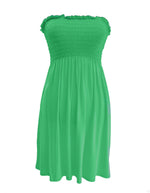 Load image into Gallery viewer, LADIES WOMEN PLUS SIZE SHEERING BOOBTUBE BANDEAU STRAPLESS TOP SUMMER DRESS 16-22
