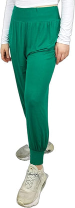 Load image into Gallery viewer, Harem Pants for Women UK Plain &amp; Printed - Full Length Ankle Cuff Stretchy and Comfortable Alibaba Hippie Trouser for Yoga and Beach Festivals

