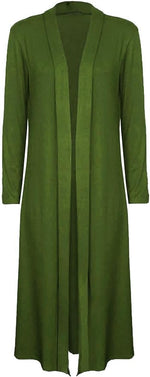 Load image into Gallery viewer, Womens Maxi Plus Size Long Cardigans for Women Collared Top
