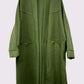 LUXE DIVA Plain Soft Feel Pockets Oversize  Longline Jacket