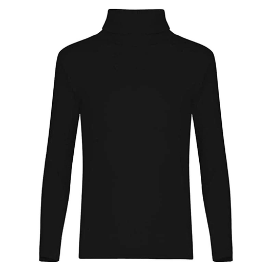 LUXE DIVA Kids Ribbed Polo Neck Top