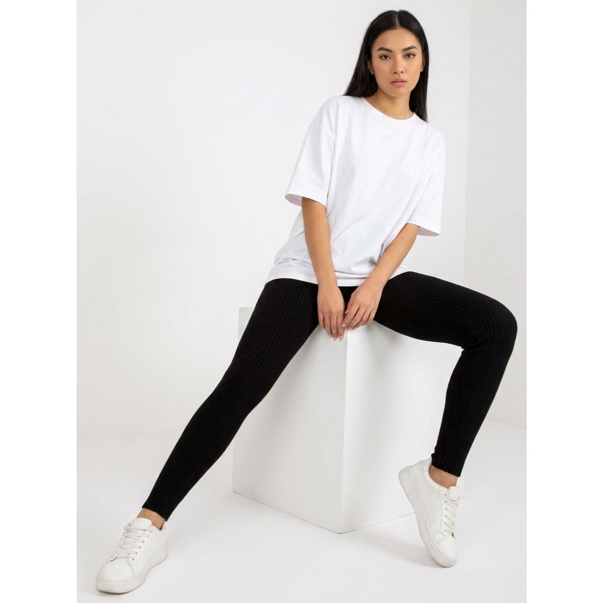LUXE DIVA Women’s Chunky Cable Knit Leggings