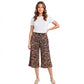 LUXEDIVA Women's Comfortable Wide Leg Culottes Elasticated Waist Casual Cropped Trousers UK 8-26