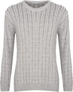 Load image into Gallery viewer, Ladies Long Sleeve Round Neck Knitted Cable Women’s Jumper Knitted Sweater Pull Over Jumper Top Knit Warm Winter Chunky Everyday Casual Pullover Plain Tops Sizes 8-26
