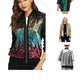 LUXE DIVA New sequin glitter bomber Ladies club dance party festival costume biker jacket