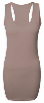Load image into Gallery viewer, New Ladies Womens Long Racer Back Bodycon Muscle Vest Top Gym Top 8-26

