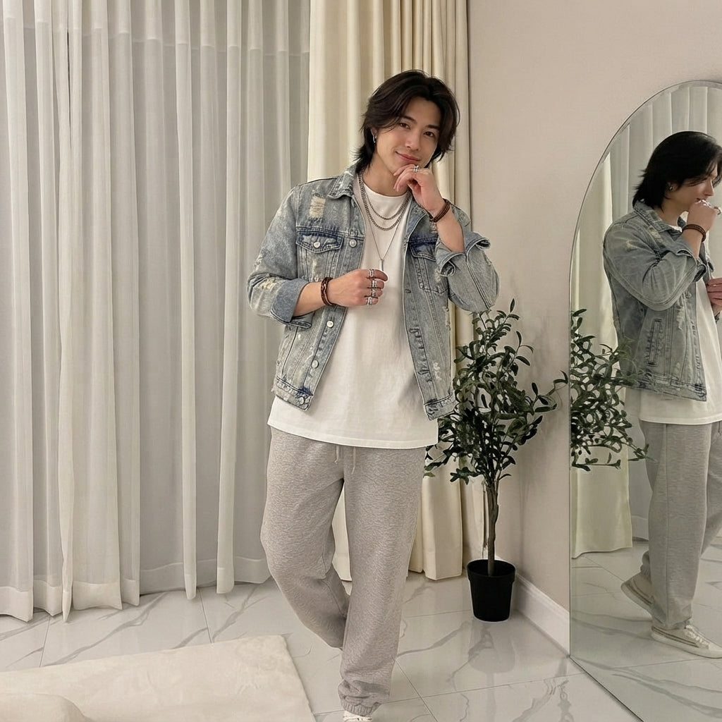 LUXE DIVA Men's Trouser Fleece Elasticated Joggers Cuffed Sweatpants