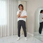 LUXE DIVA Men's Trouser Fleece Elasticated Joggers Cuffed Sweatpants
