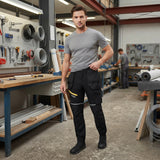 LUXE DIVA Men's Heavy Duty Safety Cargo Combat Work Trousers Knee Pad Pockets