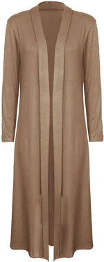 Load image into Gallery viewer, Womens Maxi Plus Size Long Cardigans for Women Collared Top
