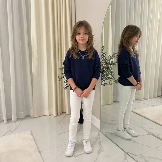 Kids V_Neck School Jumper Ð Unisex Knit Sweater