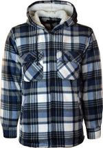 Load image into Gallery viewer, LUXE DIVA MENS PADDED SHIRT FUR LINED LUMBERJACK FLANNEL WORK JACKET WARM THICK CASUAL TOP
