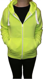 Load image into Gallery viewer, Ladies Plain Colour Hoodie Womens Fleece Hooded Top Zip Zipper Hoodie Sweatshirt Available in 22 Colours Plus Sizes 2XL-5XL
