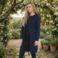 Luxe Diva Womens Oversized Hooded Cardigan Chunky Cable Knit Longline Open Front Winter Casual Style