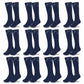 LUXE DIVA  Cotton Rich Girls Knee High School Bow Socks Pack 3 6 12