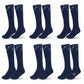 LUXE DIVA  Cotton Rich Girls Knee High School Bow Socks Pack 3 6 12