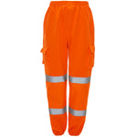Load image into Gallery viewer, Mens Hi Vis Viz Visibility Jogging Pants Work Sweatpants Safety Joggers Trousers
