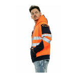 Load image into Gallery viewer, LUXE DIVA High Visibility Reflective Sweatshirt &amp; Hoodie Combo - Safety Work Wear with Long Sleeves, Round Neck, &amp; 3 Zipped Pockets - S to 5XL
