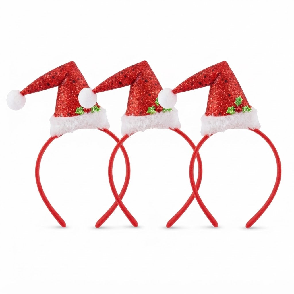 LUXE DIVA Festive Christmas Headbands for Adults – Fun Holiday Party Hair Accessories