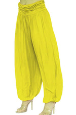 Load image into Gallery viewer, LUXE DIVA Women&#39;s Italian baggy harem Alibaba Ladies pants trousers UK Size 8-26 One Size Fit
