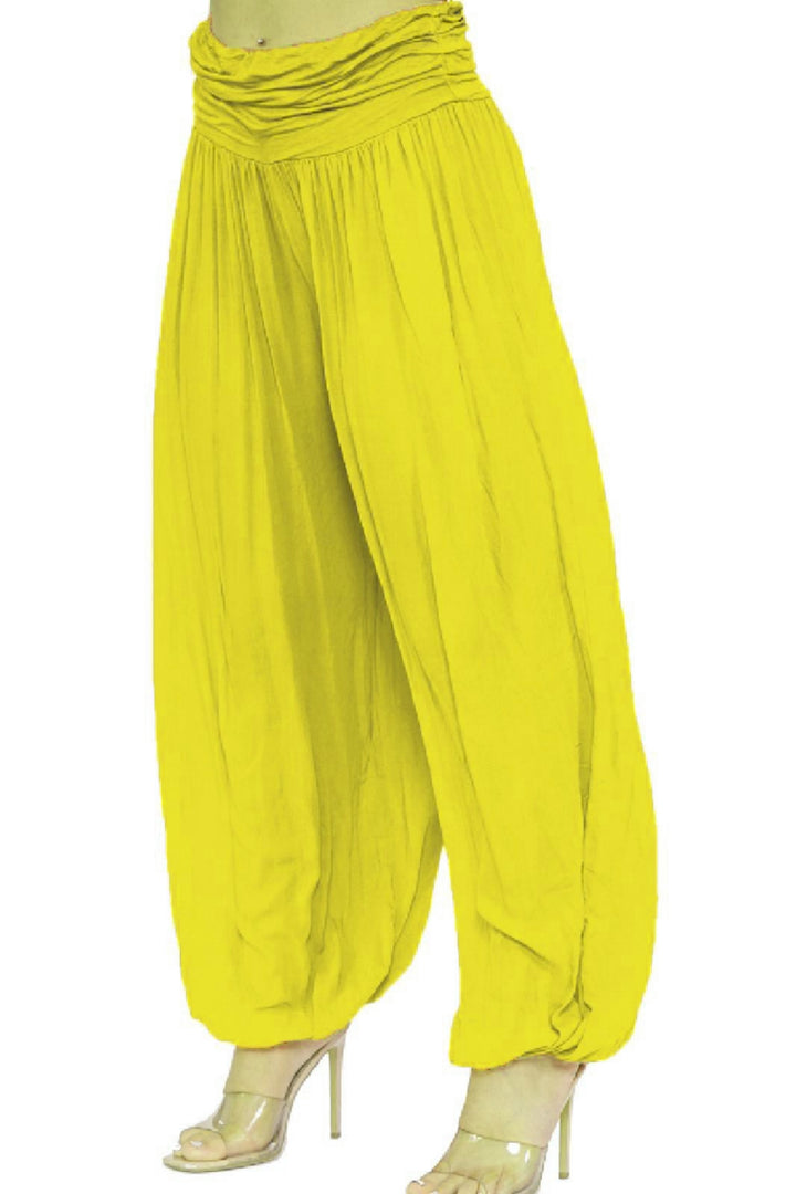 LUXE DIVA Women's Italian baggy harem Alibaba Ladies pants trousers UK Size 8-26 One Size Fit