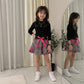 LUXE DIVA Girls Tartan Bow Detail Pleated Mini Skirt School Party Dance Outfit Ages 5–10