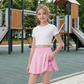 LUXE DIVA Girls Skort for Kids, Skirt with Built In Shorts, School, PE, Sports, Playwear Ages 5-13