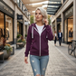 LUXE DIVA Women's Fleece Zip Hoodie Hooded Sweatshirt Jacket UK S-5XL