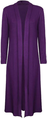 Load image into Gallery viewer, Womens Maxi Plus Size Long Cardigans for Women Collared Top
