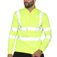 Hi Vis Quarter Zip Sweatshirt Ð Reflective Safety Fleece