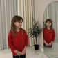 LUXE DIVA Kids V Neck School Jumper Unisex Knit Sweater School Uniform Pullover