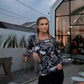LUXEDIVA Women’s Printed Crew Neck T Shirt