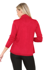Load image into Gallery viewer, Womens Fine Knitted Striped Jumper Open Long Sleeve Sweater Twin Cardigan
